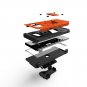 Fot Galaxy Note 8 Curved Full Glass Screen Protector Holster Case Orange/Black