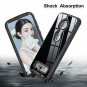 Moto Z4 Case Built in Screen Protector Full Body Clear Heavy Duty Hybrid Black