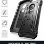 Moto G7 Rugged Case with Kickstand Full-Body Built-in-Screen Protector Black