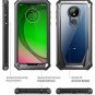 Moto G7 Power Case Moto G7 Case Built-in-Screen Protector Shock Proof Black