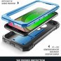 Moto G7 Play Rugged Case with Kickstand Full-Body Dual-Layer Shockproof Blue