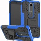 Nokia 6.1 2018 Case Dual Layer Wallet Accessories Bumper Waterproof Blue New