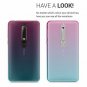 Nokia 6.1 2018 Clear Case TPU Soft Phone Cover Bicolor Design Dark Pink Blue