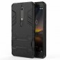 Nokia 6.1 / Nokia 6 2018 Case Dual Layer Armor Hard Slim Hybrid Kickstand Black