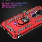 Moto G7 Moto G7 Plus Case 360 Degree Rotating Ring Holder Kickstand Release Red