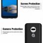 Moto G7 Case Moto G7 Plus Case with 9H Tempered Glass Screen Protector Black