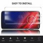 Moto Z4 Screen Protector 9H Hardness HD Clear Easy Bubble Free Clear 2 Pack