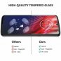 Moto Z4 Screen Protector 9H Hardness HD Clear Easy Bubble Free Clear 2 Pack