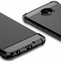 Moto Z4 Case Shockproof Carbon Fiber Anti-Scratches TPU Gel Slim Fit Black