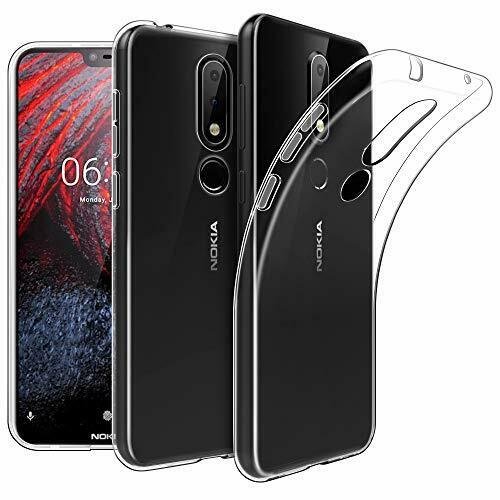 Nokia 6.1 Plus Soft TPU Crystal Anti Slip Transparent Back Cover Clear Slim