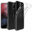 Nokia 6.1 Plus Soft TPU Crystal Anti Slip Transparent Back Cover Clear Slim