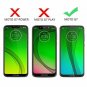 Moto G7 Case Slim Thin Carbon Fiber Scratch Resistant Shock Absorption Black