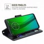 Moto G7 Case Motorola G7 Plus Case Premium PU Leather Wallet Flip Black New