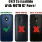 Moto G7 Power Case Soft Slim Shockproof Anti-Fingerprint Full Protective Red
