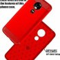 Moto G7 Power Case Soft Slim Shockproof Anti-Fingerprint Full Protective Red