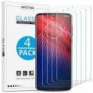 Motorola Moto Z4 Screen Protector 4-Pack Tempered Glass Scratch Resistant