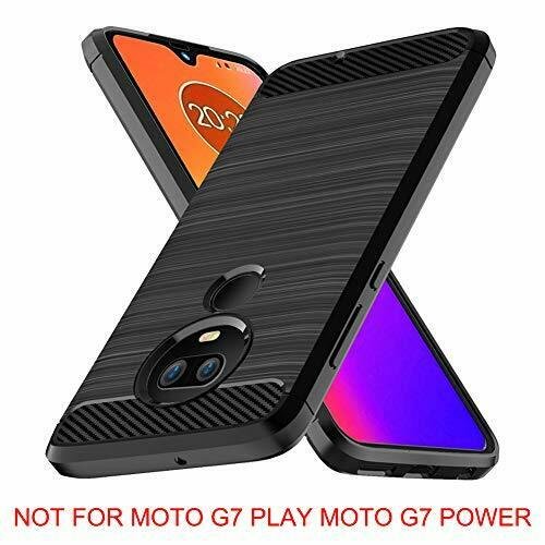 Moto G7 Case Moto G7 Plus Case Moto G 7th Generation Case Slim Soft TPU Black