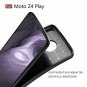 Moto Z4 Play Case TPU Shock Absorption Technology Raised Bezels Protective Black