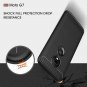 Moto G7 Case Lightweight Slim Soft Carbon Fiber TPU Cover Shockproof Black