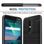 Nokia 3.1 Plus case Carbon Fiber Shock Resistant Anti-Fingerprint Black New
