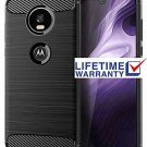 Moto Z4 Play Case Shock Absorption Slim TPU Bumper Cover Soft Flexible Black