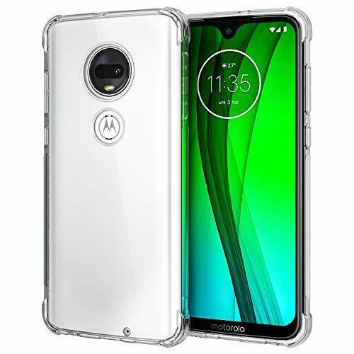 Moto G7 Case 2 Pack Soft Nature TPU Case with Camera Protection Crystal Clear