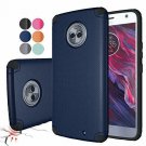 Moto X4 Case Cover Shock-Absorption Anti-Fingerprint Ultra Thin Navy Blue New