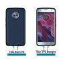 Moto X4 Case Cover Shock-Absorption Anti-Fingerprint Ultra Thin Navy Blue New