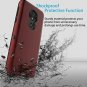 Moto G7 Power Moto G7 Supra Case with Tempered Glass Screen Protector TPU Red