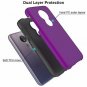 Moto G7 Power case Moto G7 Supra Case Heavy Duty Shockproof Reinforced Purple