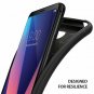 LG V30 Case Fine Brushed Metal Design Flexible & Slim Dynamic Stroked Black