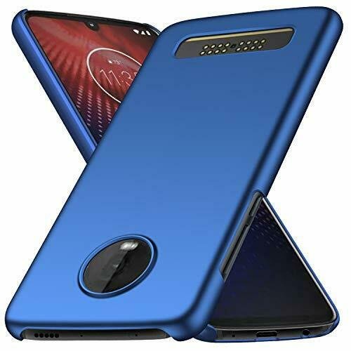 Moto Z4 Case Thin Fit Slim Protective Phone Case Back Cove Smooth Blue New