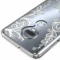 Moto G7 Case TPU Grip Bumper and Clear Flower Transparent Hard PC Clear Flower