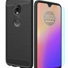 Moto G7 Case Moto G7 Plus Case with HD Screen Protector Frosted Shield Black