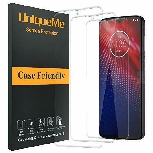 Moto Z4 Force 3 Pack Screen Protector 9H Hardness Bubble Free Tempered Glass