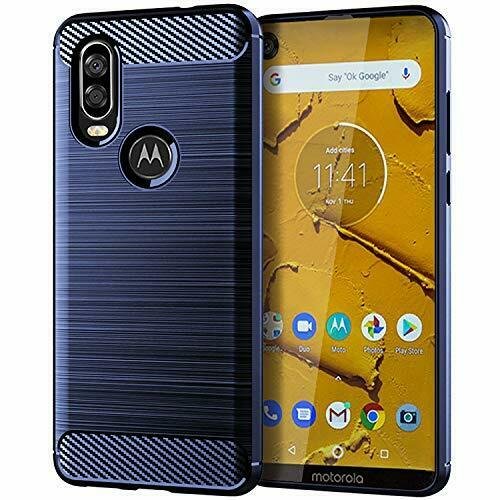 Moto One Vision Case TPU Shock Absorption Technology Full Protective Case Blue