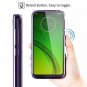 Moto G7 Power G7 Power Case Clear Scratch Resistant TPU Rubber Soft Skin Purple