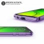 Moto G7 Power G7 Power Case Clear Scratch Resistant TPU Rubber Soft Skin Purple