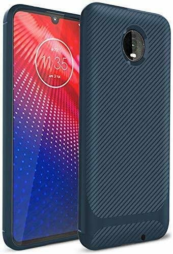 Moto Z4 Case Durable Light Shockproof Cover Protective Phone Case Dark Blue