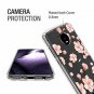 Moto Z4 Play Case Crystal Clear Anti-Scratch Hard Back Panel TPU Peach Blossom