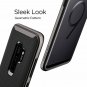 For Galaxy S9 Plus Flexible Herringbone Pattern Bumper Protective Gunmetal Case