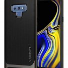 For Galaxy Note 9 Hybrid Herringbone Flexible Inner Protection Gunmetal Case