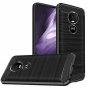 Moto Z4 Case Shock-Absorption Slim Fit Flexible TPU Case Brushed Texture Black
