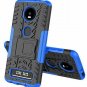 Moto Z4 Case Shockproof Tough Rugged Dual Layer Protective Case Hybrid Blue