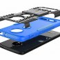 Moto Z4 Case Shockproof Tough Rugged Dual Layer Protective Case Hybrid Blue