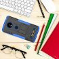 Moto Z4 Case Shockproof Tough Rugged Dual Layer Protective Case Hybrid Blue