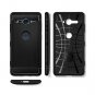 For Sony Xperia XZ2 Compact Flexible Rugged Armor Slim Carbon Fiber Black Case