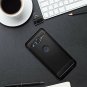 For Sony Xperia XZ2 Compact Flexible Rugged Armor Slim Carbon Fiber Black Case