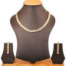 NUHA Fashion Jewellery Gold Plated Necklace Set with Earrings for Women and Girls