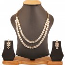 NUHA Fashion Jewellery Gold Plated Necklace Set with Earrings for Women and Girls